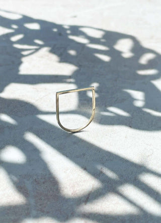 ALASKA Ring - 9K gold flat top ring