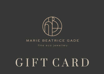 Handmade Eco-Friendly fine jewellery by Marie Beatrice Gade, MBG Gift Cards (from 250-3.000 DKK)