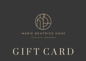 Handmade Eco-Friendly fine jewellery by Marie Beatrice Gade, MBG Gift Cards (from 250-3.000 DKK)