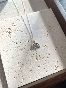 Handmade Eco-Friendly fine jewellery by Marie Beatrice Gade, JOY - Mini silver rainbow necklace