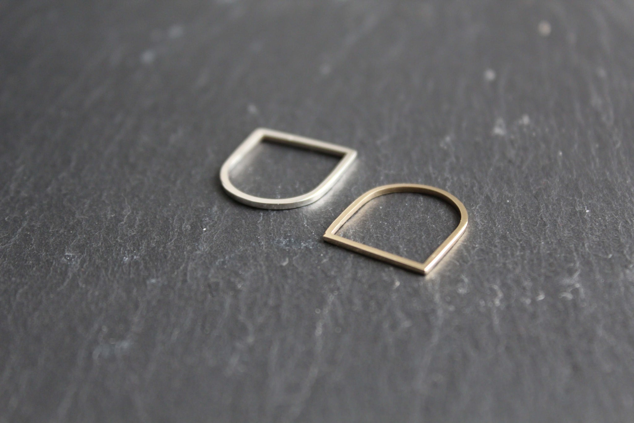 Handmade Eco-Friendly fine jewellery by Marie Beatrice Gade, ALASKA - 9K Flat Top Gold Ring