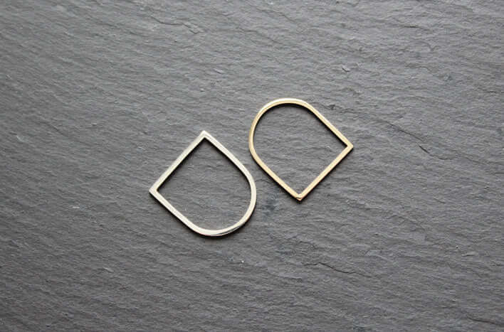 Handmade Eco-Friendly fine jewellery by Marie Beatrice Gade, ALASKA - Sterling 925 Flat Top Silver Ring