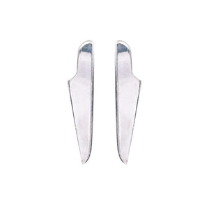 Handmade Eco-Friendly fine jewellery by Marie Beatrice Gade, ALINE - Organic shaped silver earrings