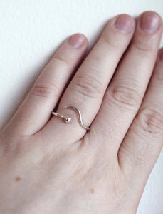 Apollo-open-ended-silver-ring-by-MarieBeatrice-Gade-on-hand