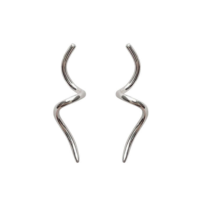 Handmade Eco-Friendly fine jewellery by Marie Beatrice Gade, ARYA - Swirly 9K gold earrings