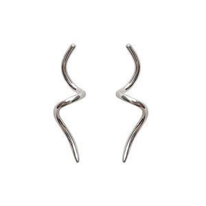 Handmade Eco-Friendly fine jewellery by Marie Beatrice Gade, ARYA - Swirly 9K gold earrings