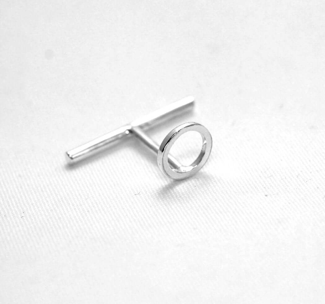 Handmade Eco-Friendly fine jewellery by Marie Beatrice Gade, CONTINUUM - Unisex silver cufflinks