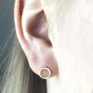 Handmade Eco-Friendly fine jewellery by Marie Beatrice Gade, CONTINUUM - 9K gold circle jewellery set