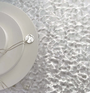 Handmade Eco-Friendly fine jewellery by Marie Beatrice Gade, DOMINGA - Hammered silver pendant necklace