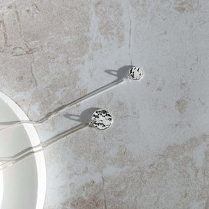 Handmade Eco-Friendly fine jewellery by Marie Beatrice Gade, DOMINGA - Hammered silver pendant necklace