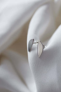 Handmade Eco-Friendly fine jewellery by Marie Beatrice Gade, EVE - Recycled silver earrings