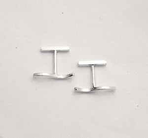Ever-unisex-silver-wave-cufflinks-by-eco-jeweller-Marie-Beatrice-Gade-