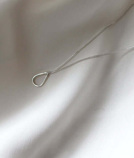 Handmade Eco-Friendly fine jewellery by Marie Beatrice Gade, FILIPPA MINI 925 Silver Drop Necklace