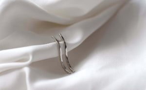 Handmade Eco-Friendly fine jewellery by Marie Beatrice Gade, EVERLY - Silver wave earrings