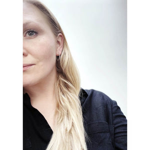 Handmade Eco-Friendly fine jewellery by Marie Beatrice Gade, CHIARA - Creole Mini Hoop Earrings