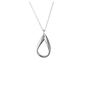Handmade Eco-Friendly fine jewellery by Marie Beatrice Gade, CLAIRE - Silver teardrop necklace