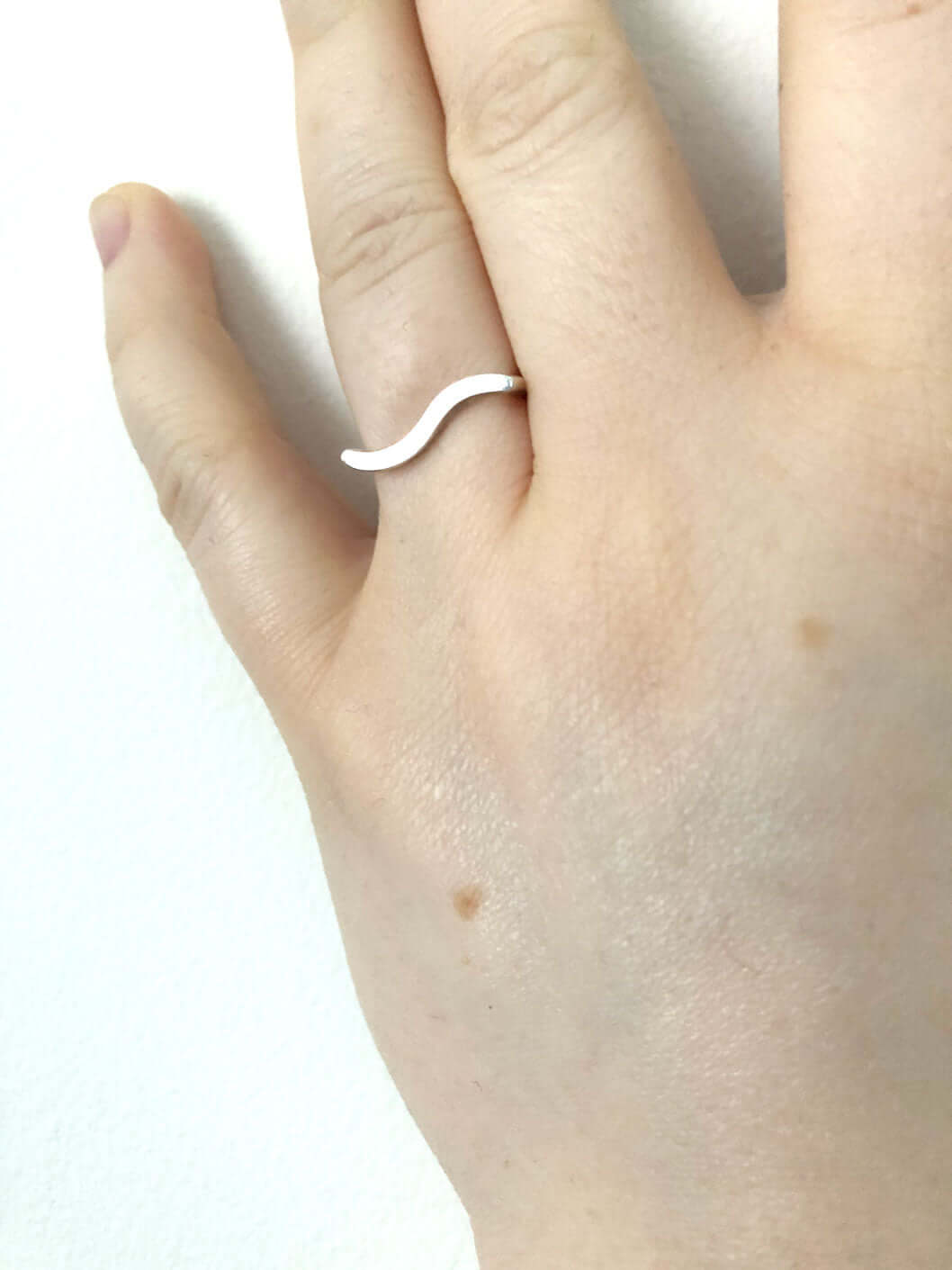 Handmade Eco-Friendly fine jewellery by Marie Beatrice Gade, EVER - Silver wave ring