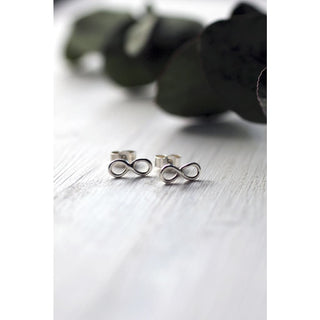 Handmade Eco-Friendly fine jewellery by Marie Beatrice Gade, EVIGHET - Silver eternity earrings