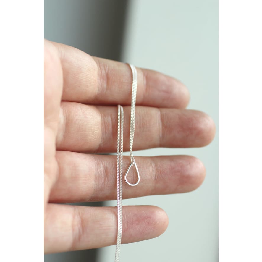 Handmade Eco-Friendly fine jewellery by Marie Beatrice Gade, FILIPPA MINI 925 Silver Drop Necklace