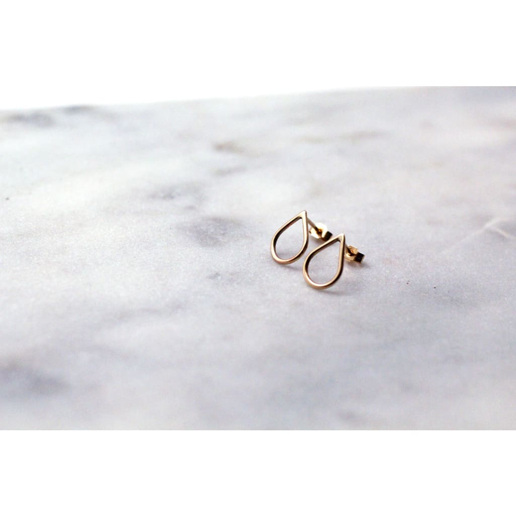 Handmade Eco-Friendly fine jewellery by Marie Beatrice Gade, FILIPPA MINI 9K Gold Drop Earrings