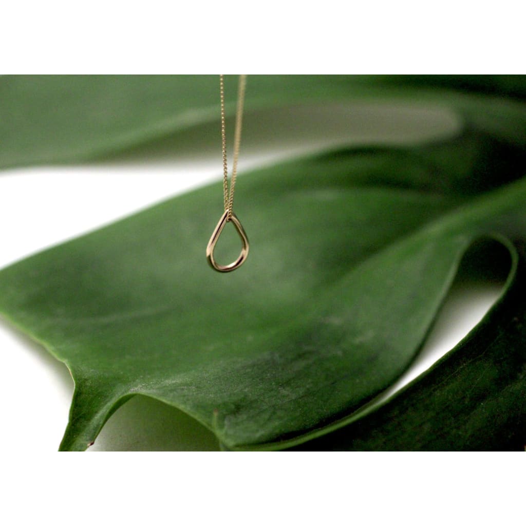 Handmade Eco-Friendly fine jewellery by Marie Beatrice Gade, FILIPPA MINI 9K Gold Drop Necklace
