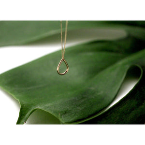 Handmade Eco-Friendly fine jewellery by Marie Beatrice Gade, FILIPPA MINI 9K Gold Drop Necklace