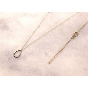 Handmade Eco-Friendly fine jewellery by Marie Beatrice Gade, FILIPPA MINI 9K Gold Drop Necklace