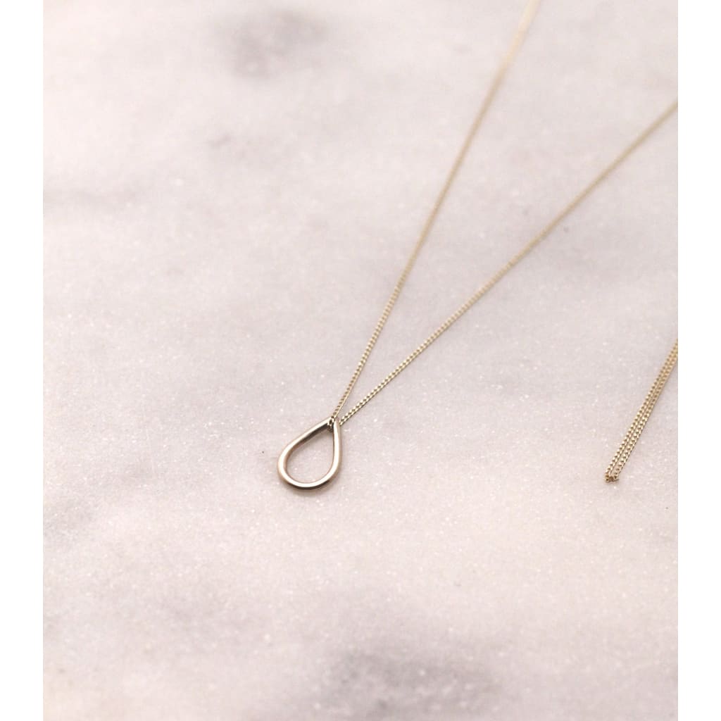 Handmade Eco-Friendly fine jewellery by Marie Beatrice Gade, FILIPPA MINI 9K Gold Drop Necklace