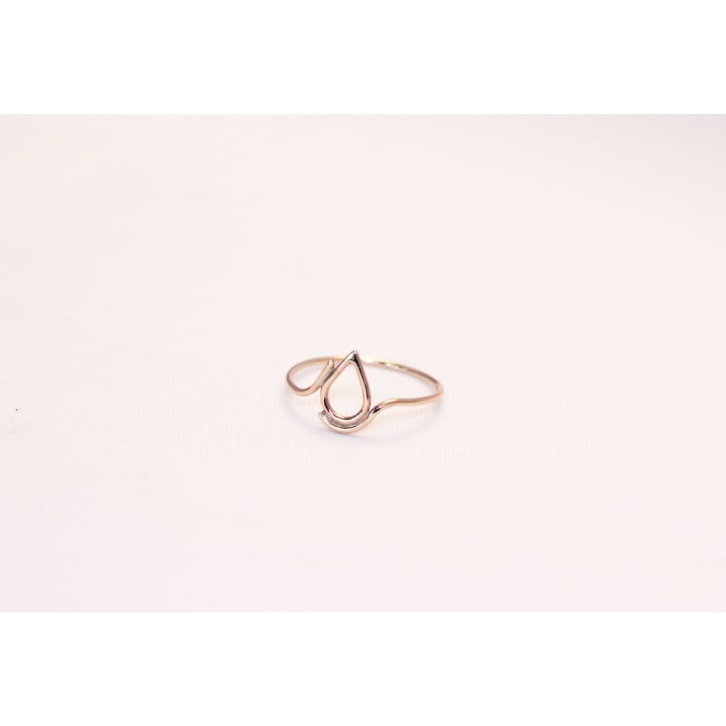 Filippa 9 ct gold ring by M of Copenhagen from front flatlay