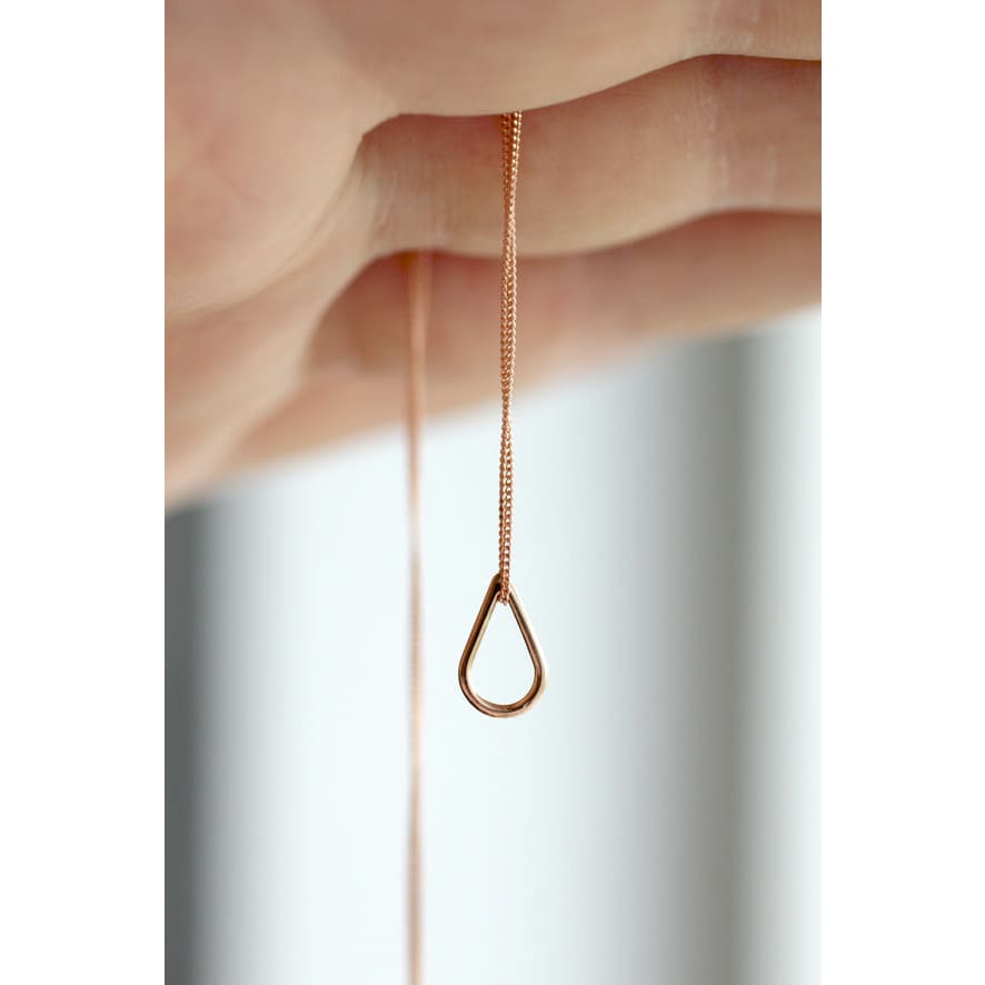 FILIPPA MINI 9K Red Gold Necklace - Necklaces