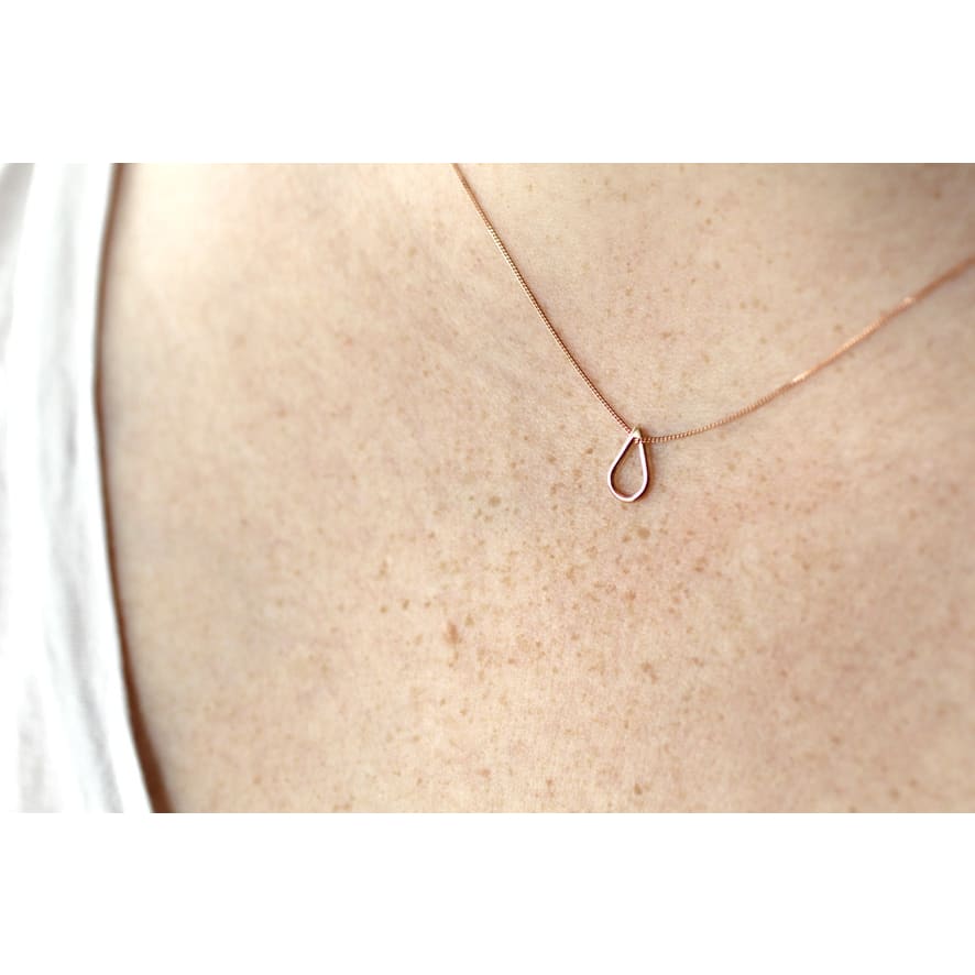 FILIPPA MINI 9K Red Gold Necklace - Necklaces