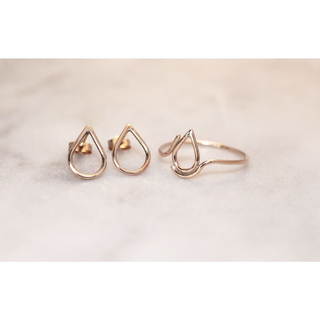 Handmade Eco-Friendly fine jewellery by Marie Beatrice Gade, FILIPPA MINI 9K Red Gold Ring