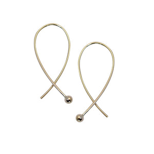 Gabrielle-9-ct-gold-recycled-earrings-by-M-of-Copenhagen on white background