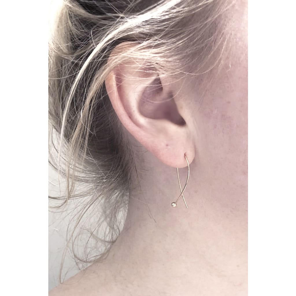 Gabrielle earrings by M of Copenhagen on model
