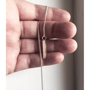 Handmade Eco-Friendly fine jewellery by Marie Beatrice Gade, IRIS Silver Dagger Necklace