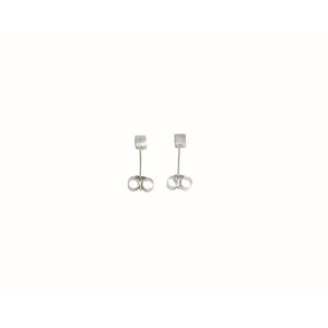 Handmade Eco-Friendly fine jewellery by Marie Beatrice Gade, KLOSS Silver Cube Earrings