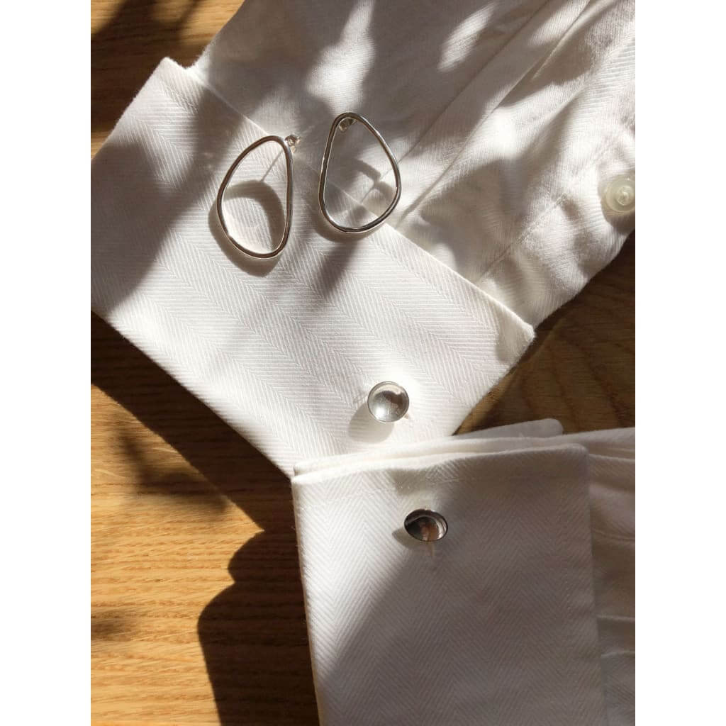 Handmade Eco-Friendly fine jewellery by Marie Beatrice Gade, MERCURY Unisex Cufflinks