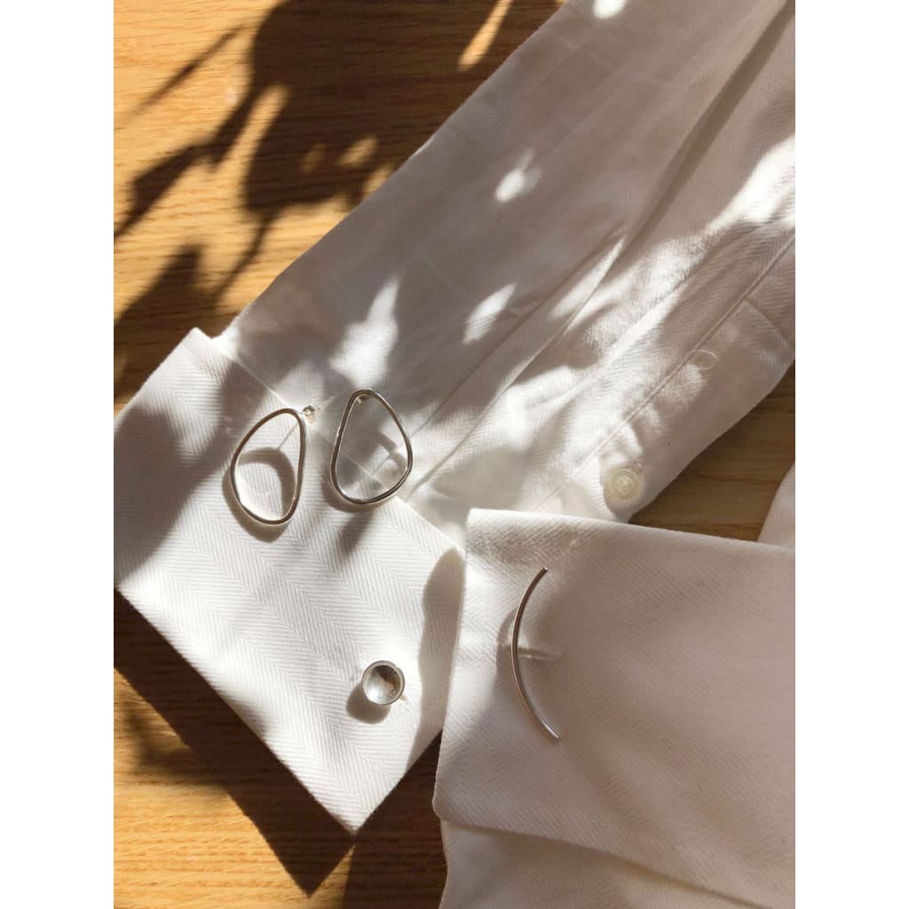 Handmade Eco-Friendly fine jewellery by Marie Beatrice Gade, MERCURY Unisex Cufflinks