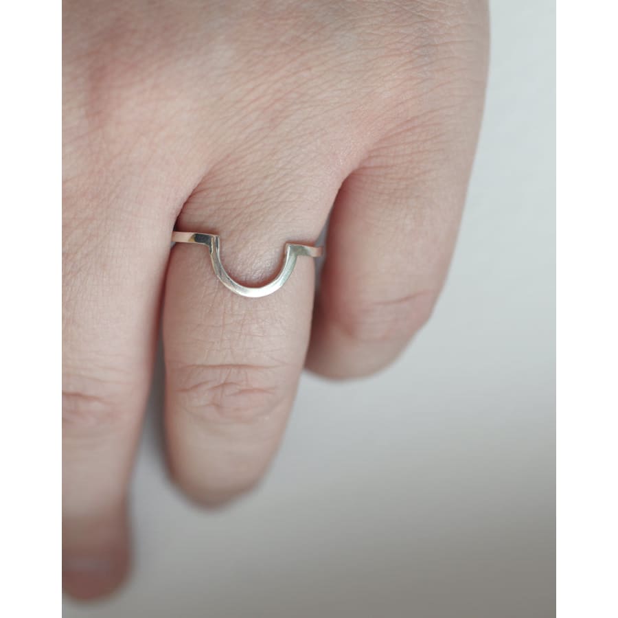 Mykonos ring by M of Copenhagen on models hand