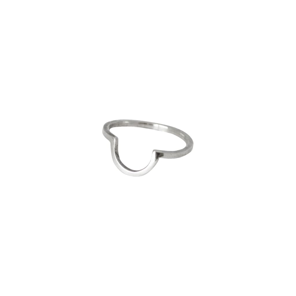 U shaped ring by M of Copenhagen on white background