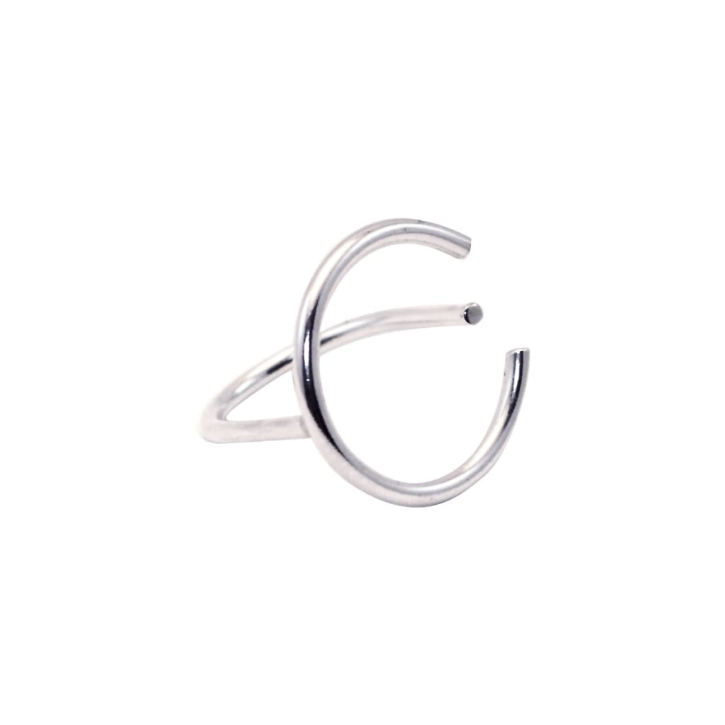 Olympia ring by M of Copenhagen made with recycled silver seen from front
