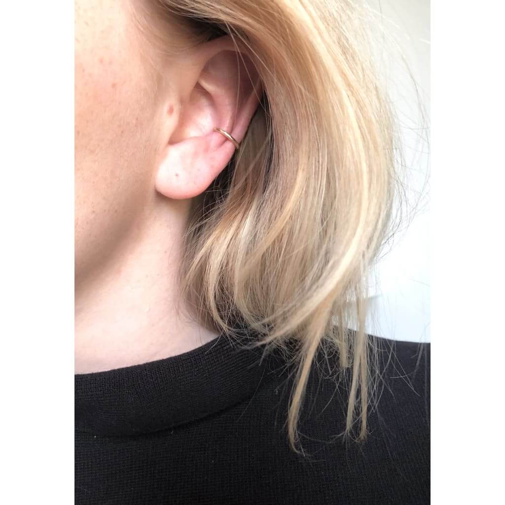 RAMONA 9 K Gold Ear Cuff - Earrings