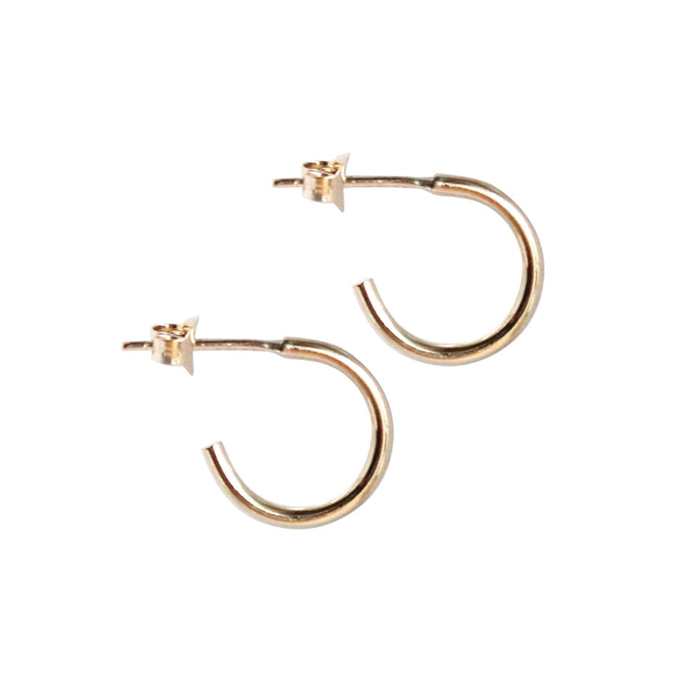 Handmade Eco-Friendly fine jewellery by Marie Beatrice Gade, REBECCA Mini 9 K Gold Earrings