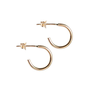 Handmade Eco-Friendly fine jewellery by Marie Beatrice Gade, REBECCA Mini 9 K Gold Earrings