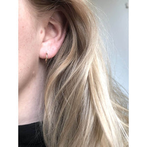 Handmade Eco-Friendly fine jewellery by Marie Beatrice Gade, REBECCA Mini 9 K Gold Earrings