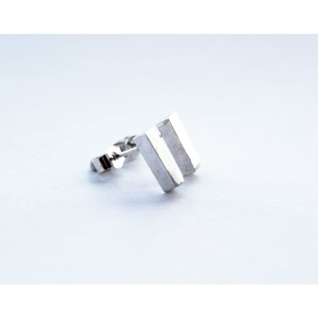 Handmade Eco-Friendly fine jewellery by Marie Beatrice Gade, RECTANGLE Earrings