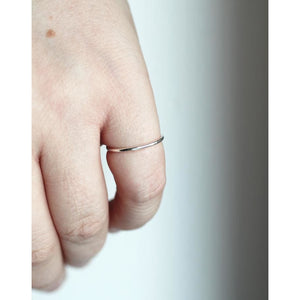 Stella stacking ring in recycled silver by M of Copenhagen