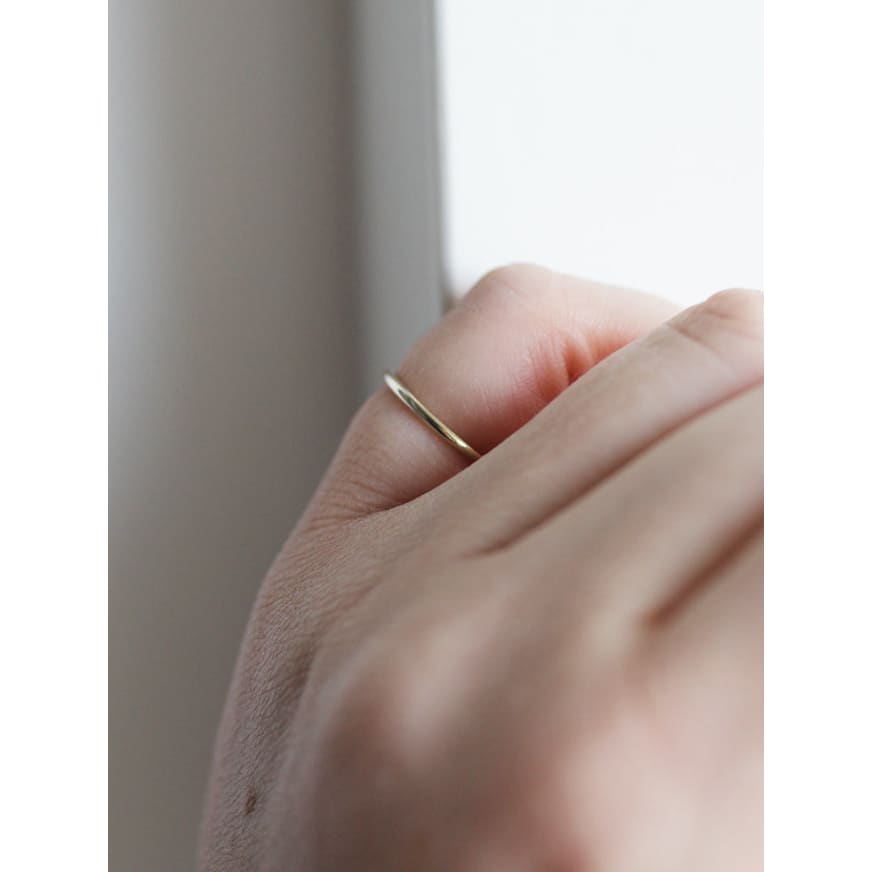 Handmade Eco-Friendly fine jewellery by Marie Beatrice Gade, STELLA 9K Gold Stacking Ring