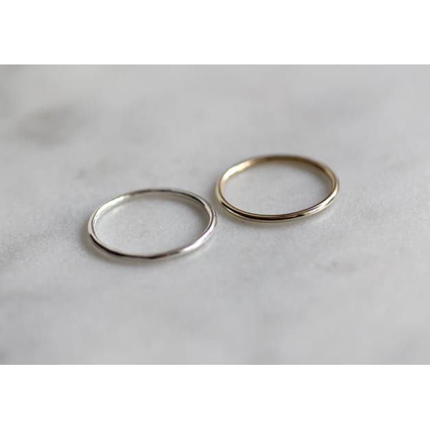 Handmade Eco-Friendly fine jewellery by Marie Beatrice Gade, STELLA 9K Gold Stacking Ring