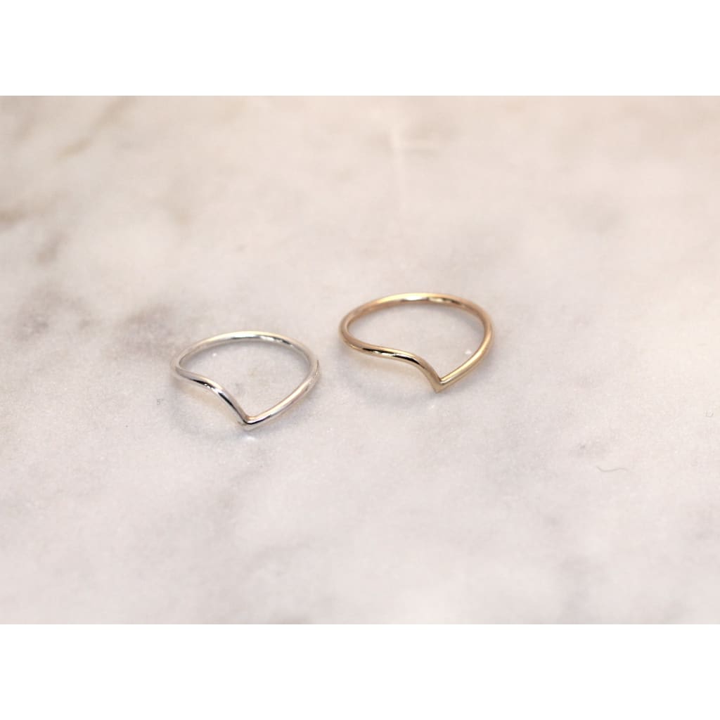Thy rings by M of Copenhagen in flat lay on marble 